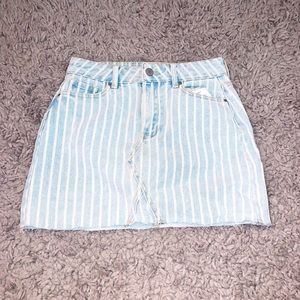 NWOT PacSun Striped Jean Skirt